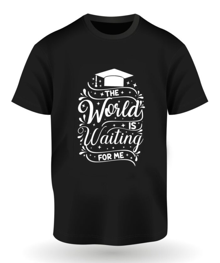 Graduation T-Shirt in White or Black Colour