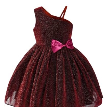 Maroon Bloom Party Dress
